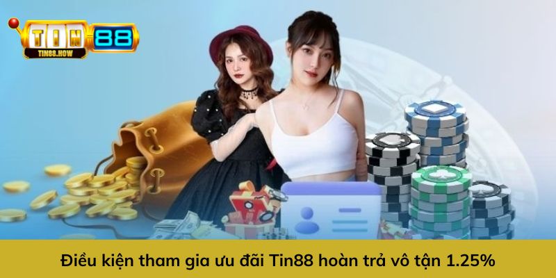 Điều kiện tham gia ưu đãi Tin88 hoàn trả vô tận 1.25%