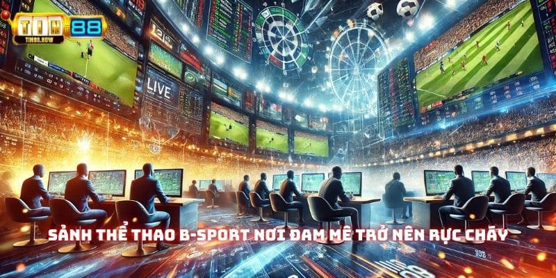 Sảnh thể thao B-sport nơi đam mê cá cược được đẩy lên cao trào